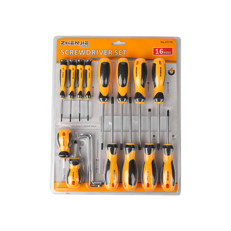 16 Parça Oluklu Phillips ve Torx Tornavida Seti