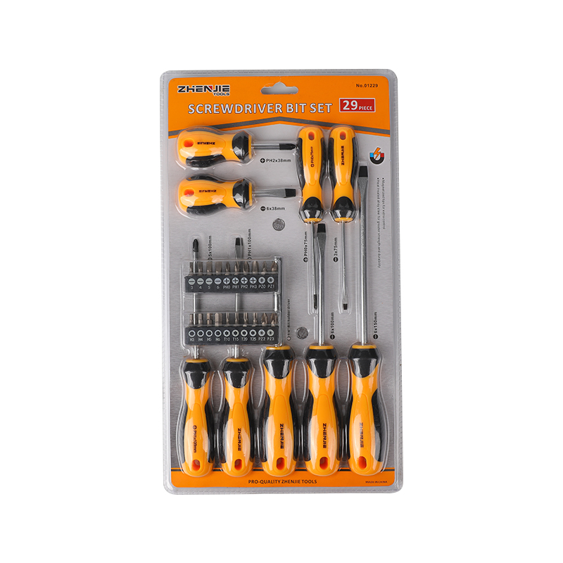 29 adet Oluklu Phillips Pozidriv Torx CRV Tornavida Ucu Seti