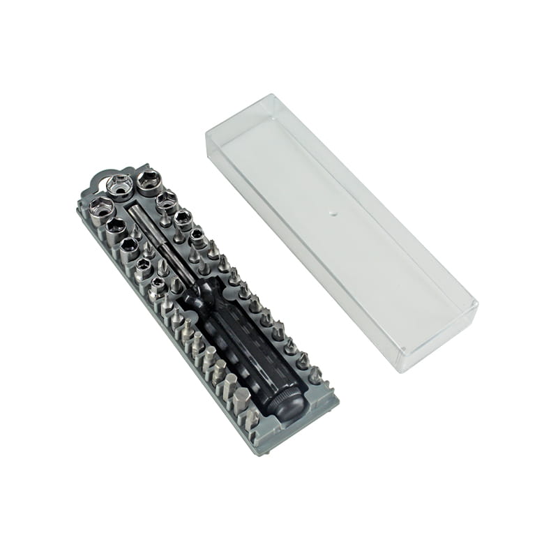 38 adet Oluklu Phillips Pozidriv Torx Hex CRV Bit Seti