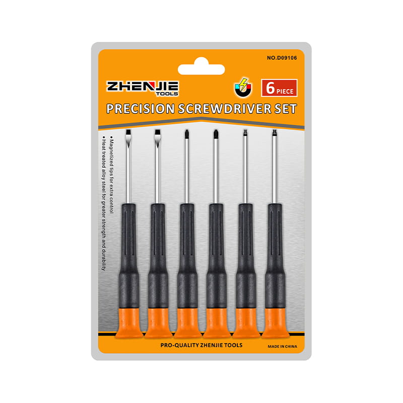 6 adet Saplı Ergonomik Olarak Tasarlanmış Oluklu Phillips Torx CRV Hassas Tornavida Seti